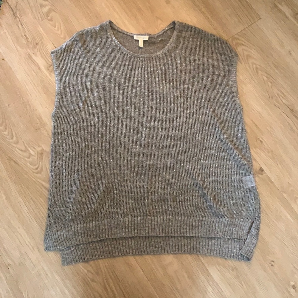 Eileen Fisher tunic with metallic thread